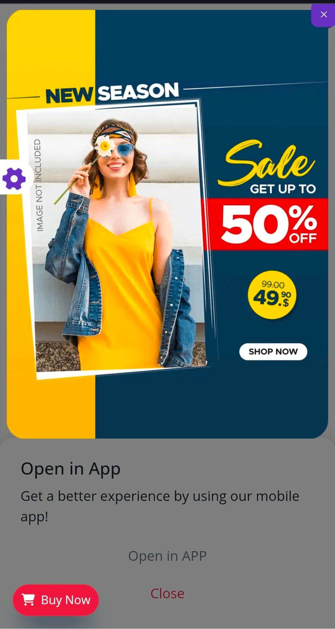 New Season Sale website preview