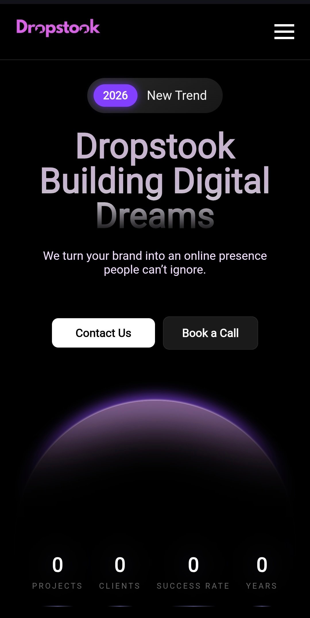Dropstook website preview